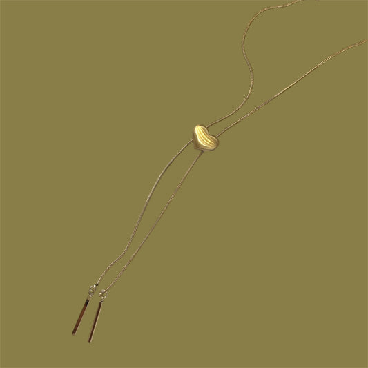 Corazón bronce necklace