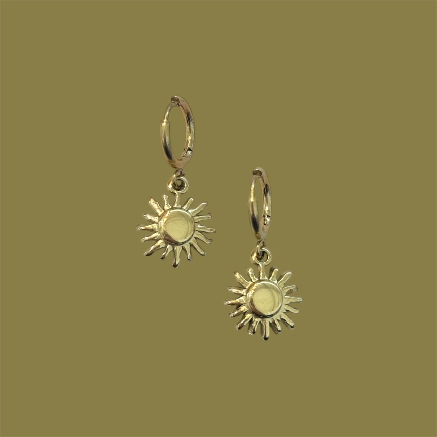 Baby sun earrings