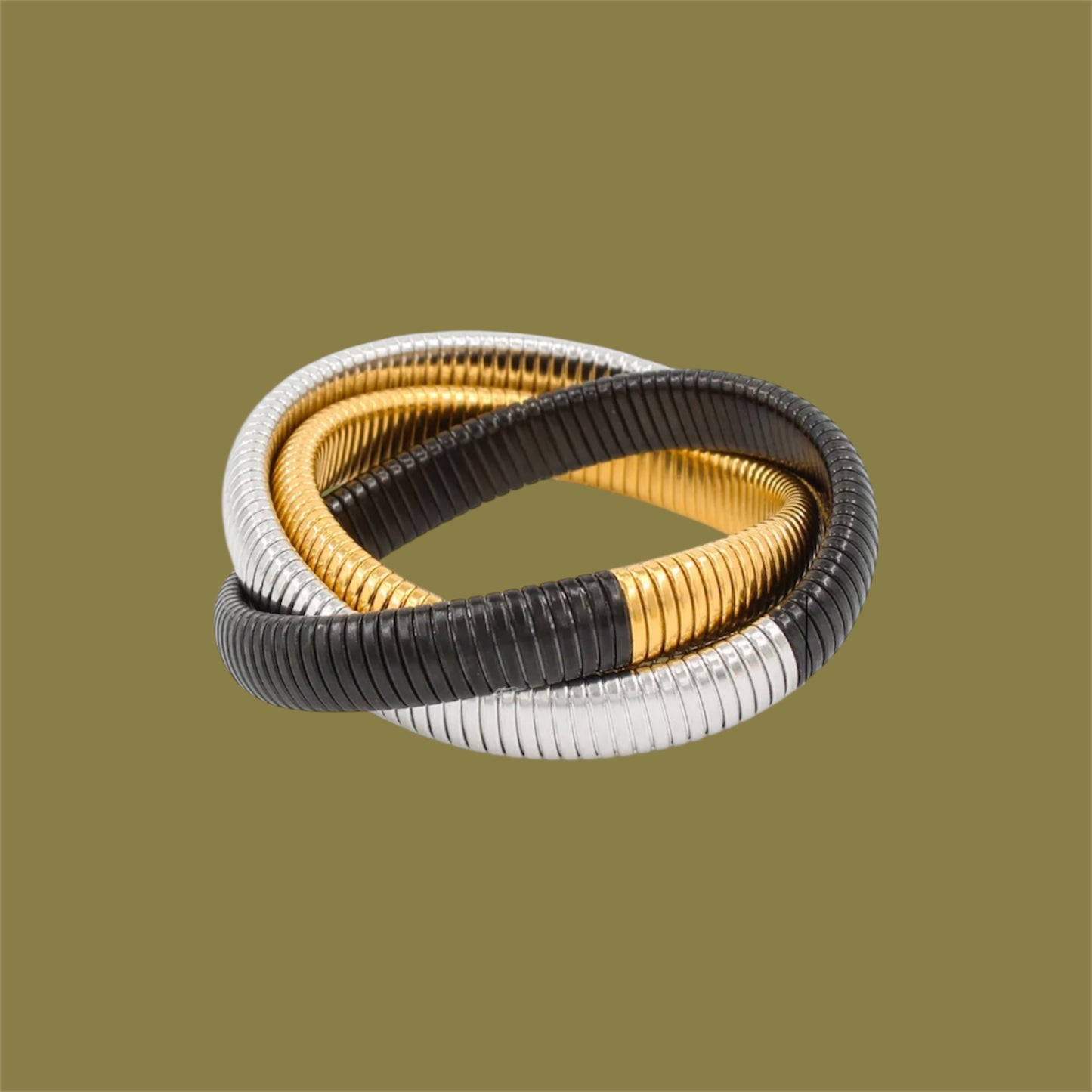 Triple black bracelet