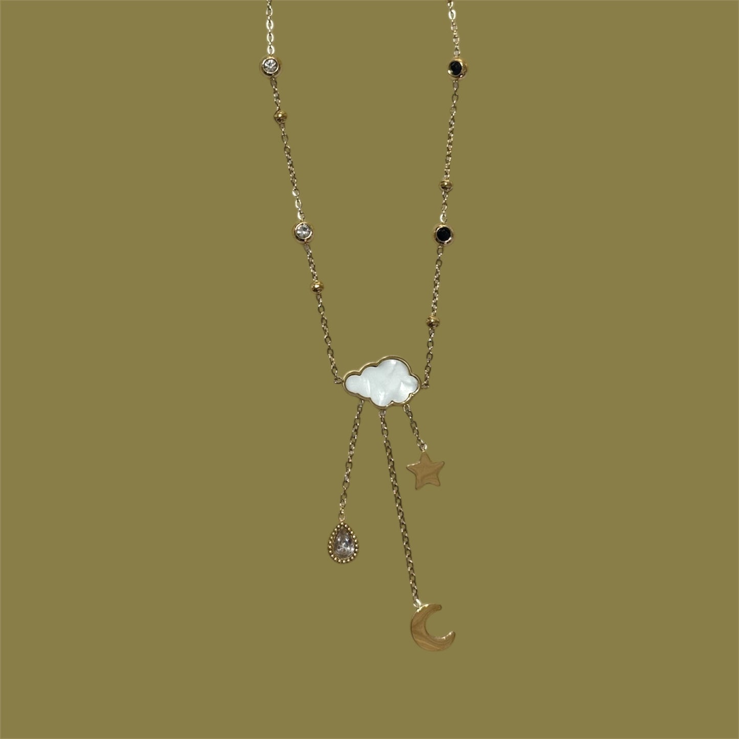 Spark cloud necklace