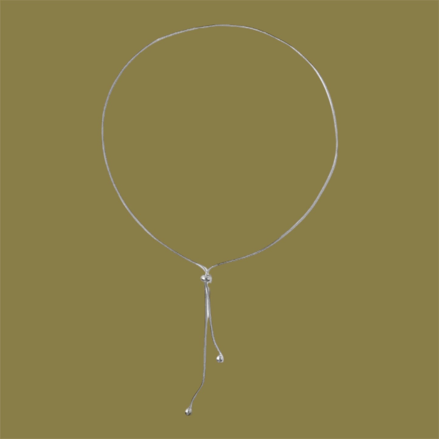 Simple lariat necklace