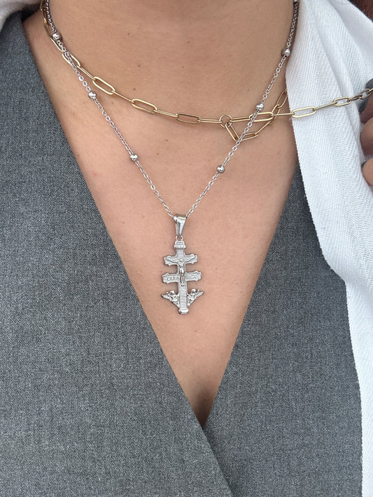 Caravaca cross necklace