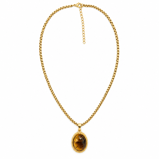Tiger stone necklace