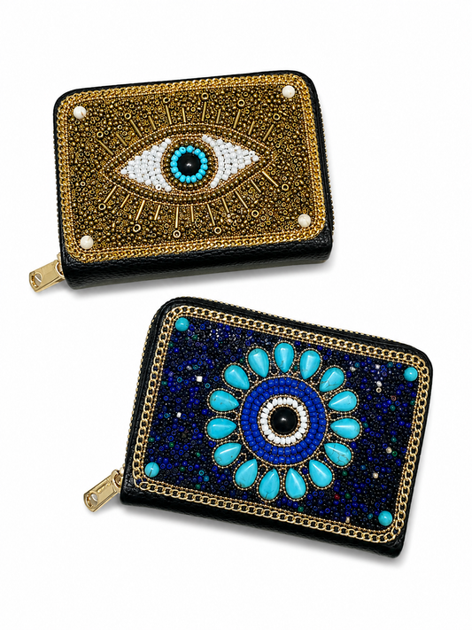 Beaded wallet