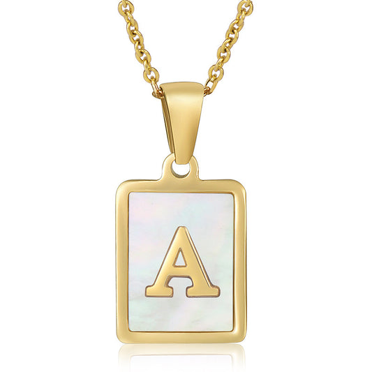 Reina initial necklace