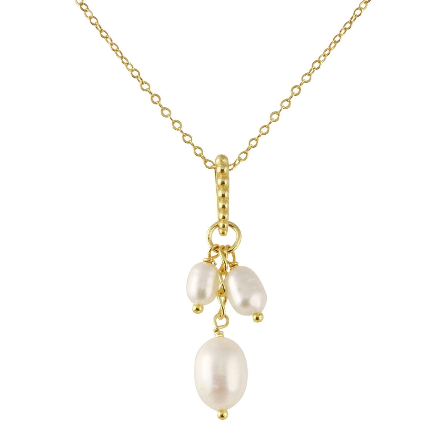 Falling pearls necklace 925