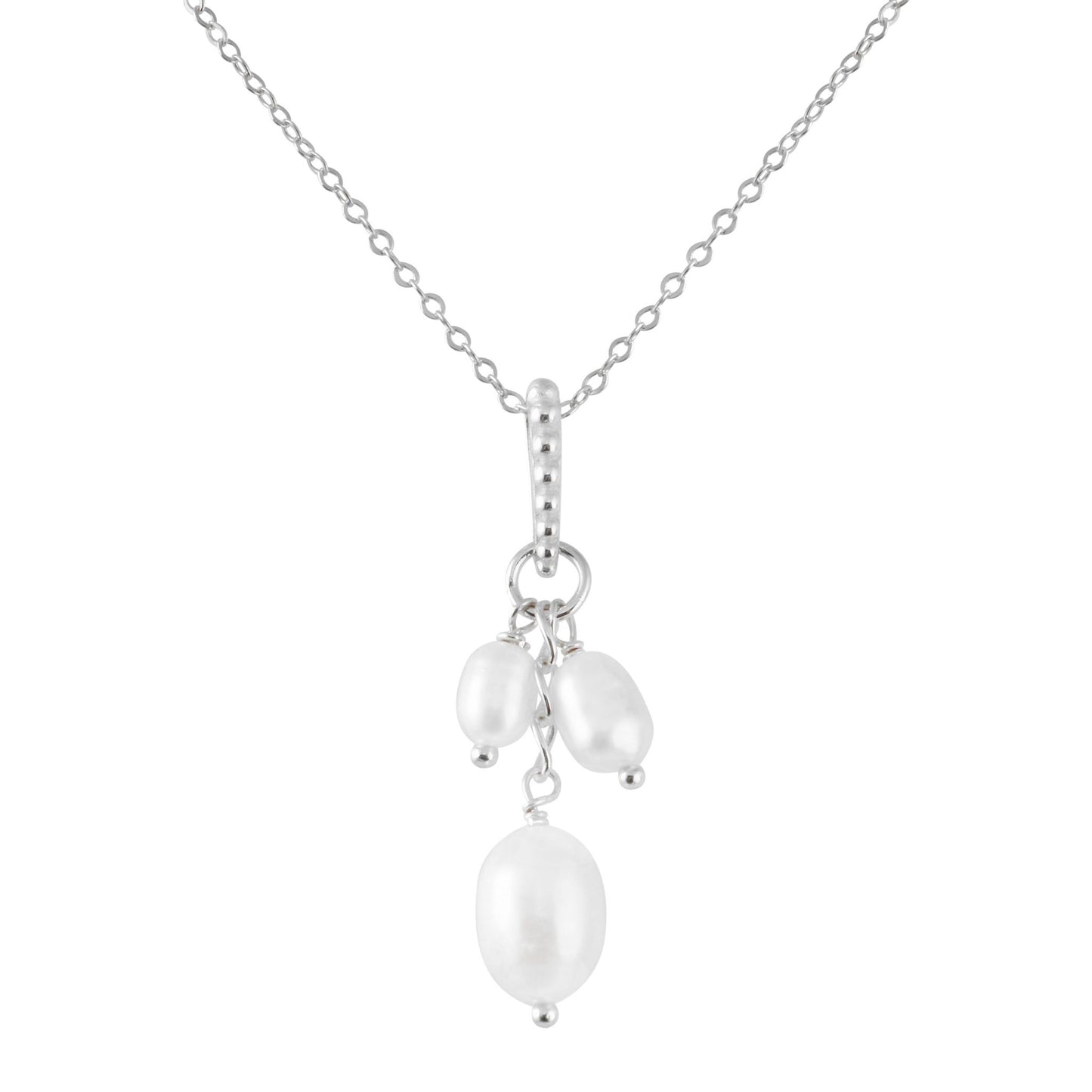 Falling pearls necklace 925