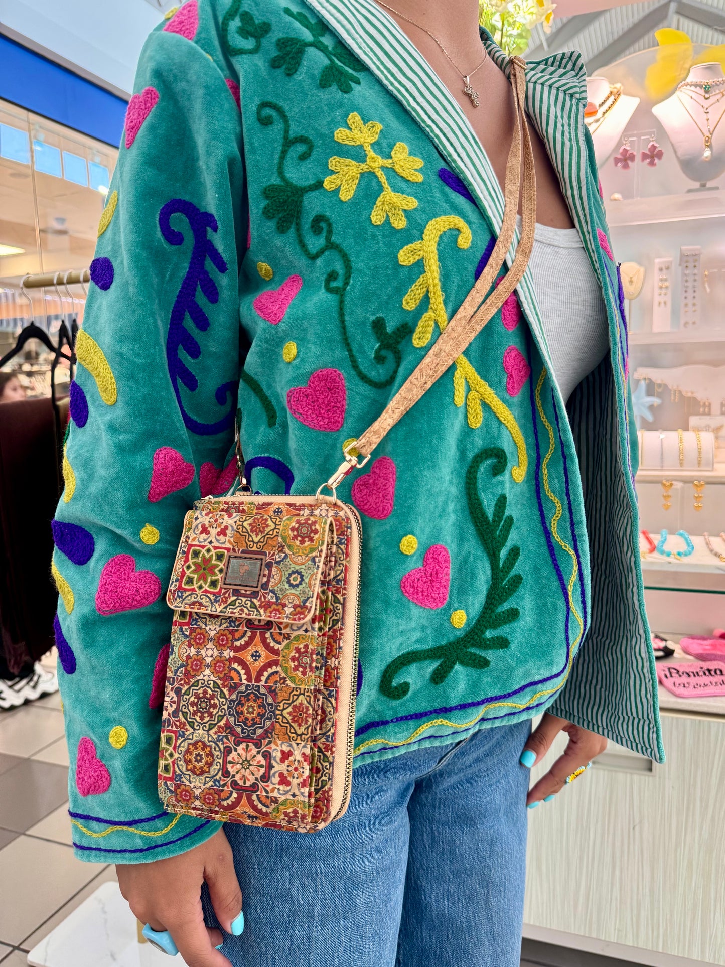 Crossbody wallets 100% corcho
