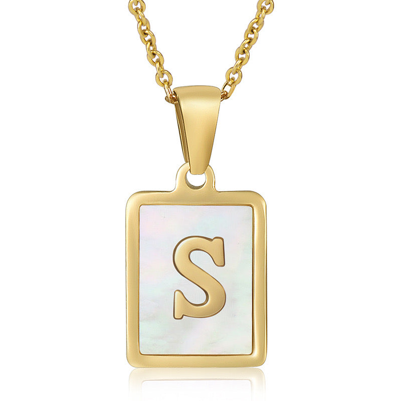 Reina initial necklace