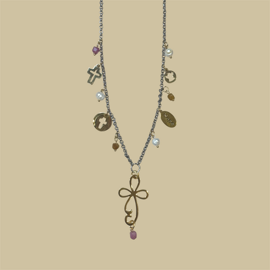 Hope charm necklace