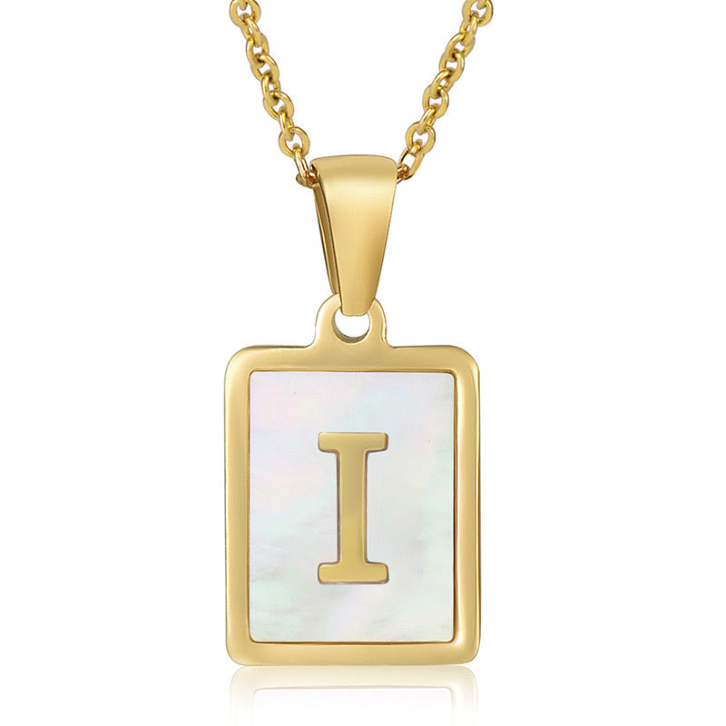 Reina initial necklace