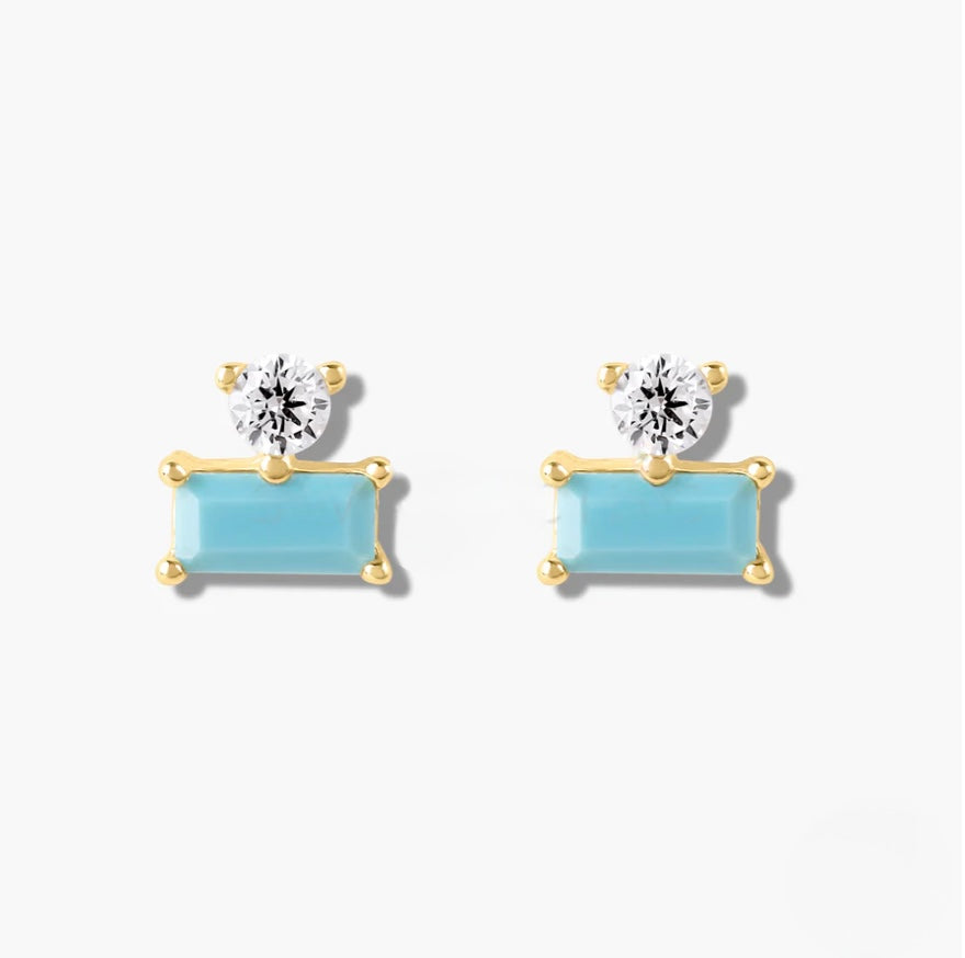 Baguette earrings 925