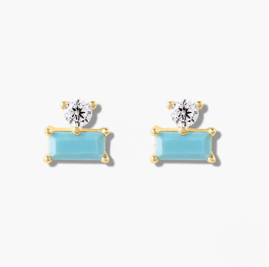 Baguette earrings 925