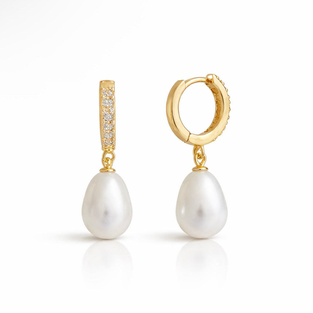 White elegance earrings 925