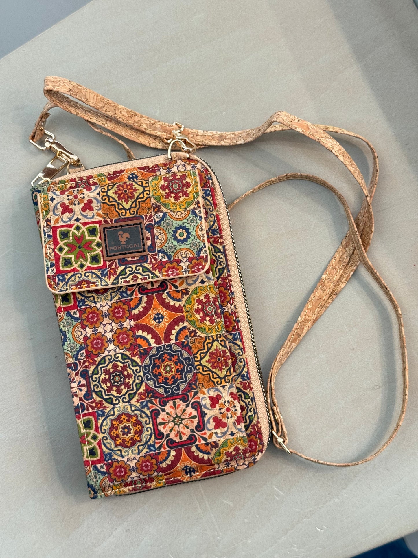 Crossbody wallets 100% corcho
