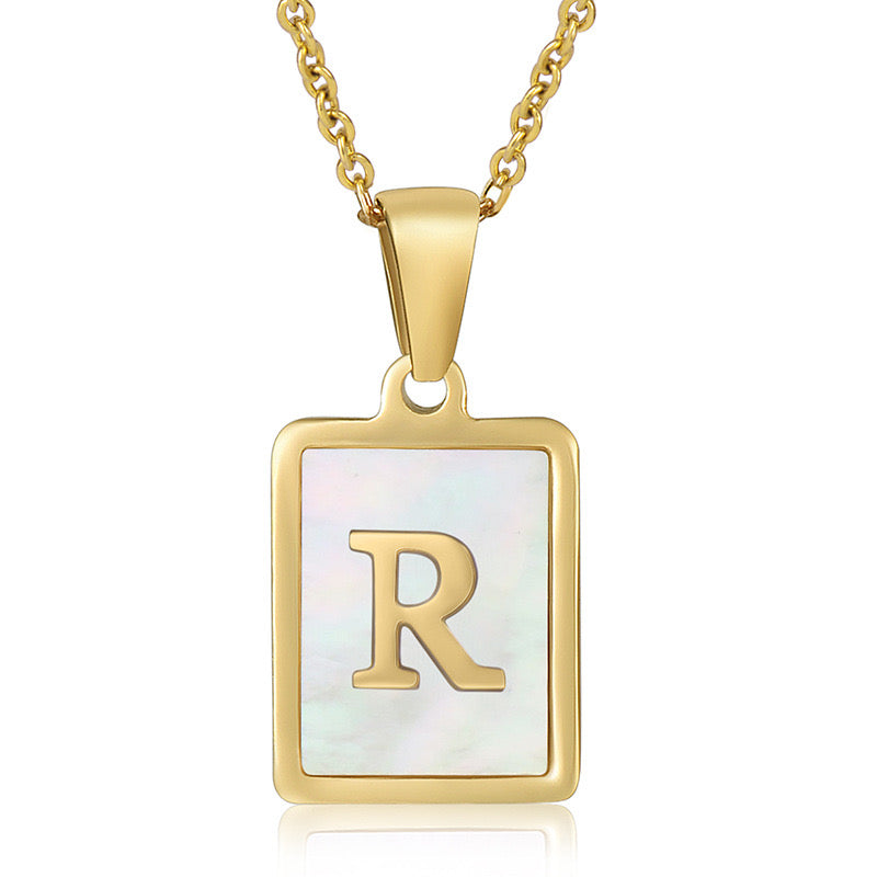 Reina initial necklace