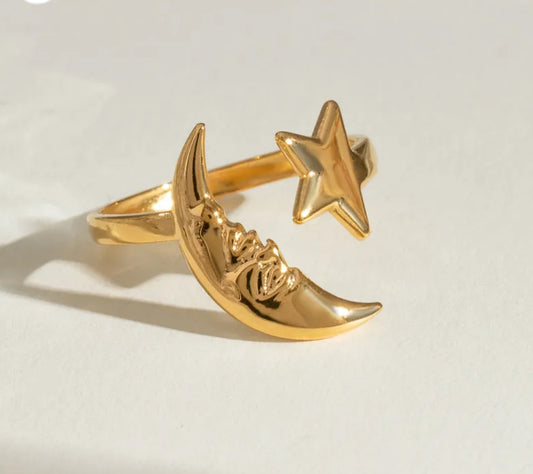 Personality moon ring