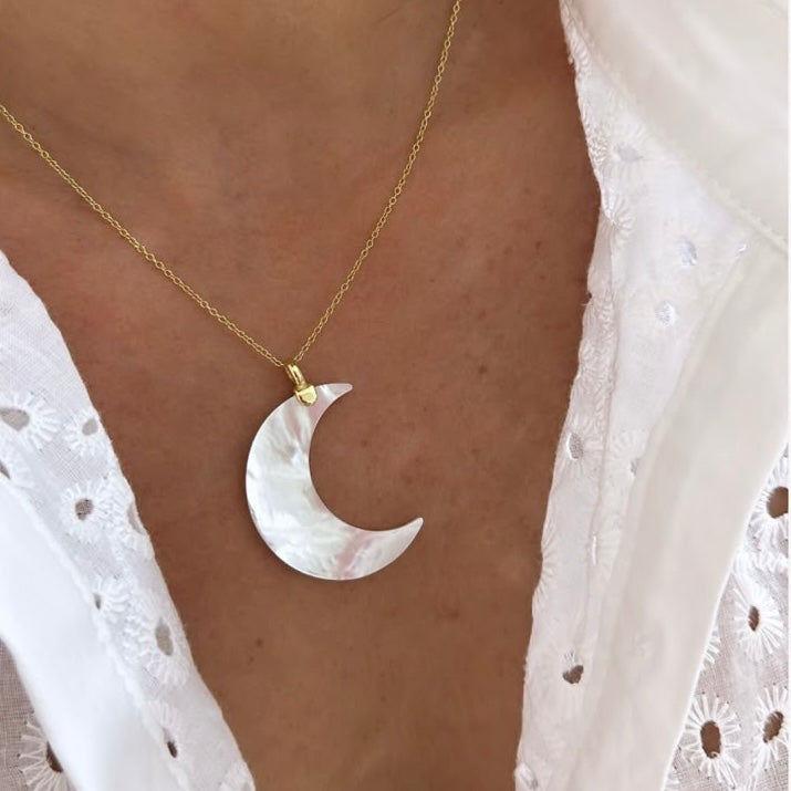Mother moon necklace 925