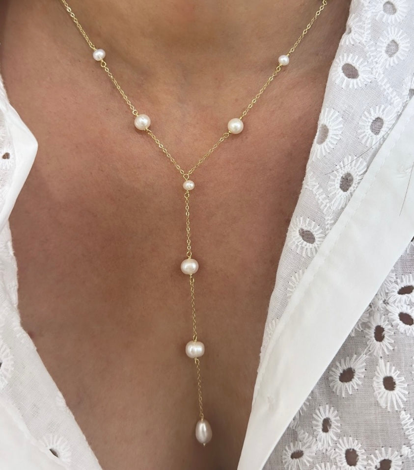 Kristal lariat necklace 925