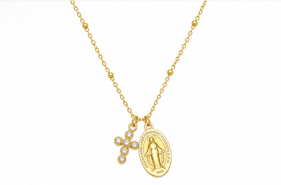 Placa & Cruz necklace