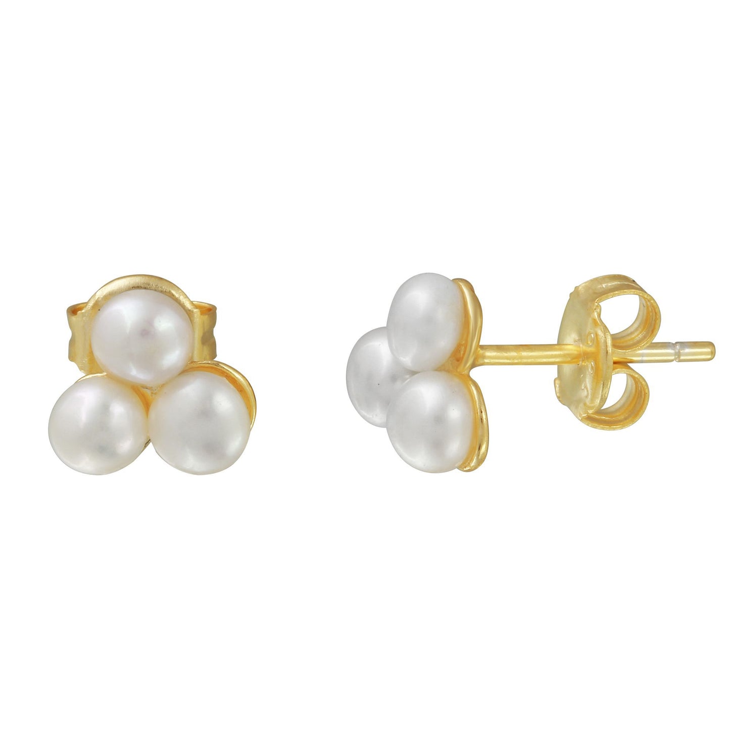 Trebol pearl earrings 925