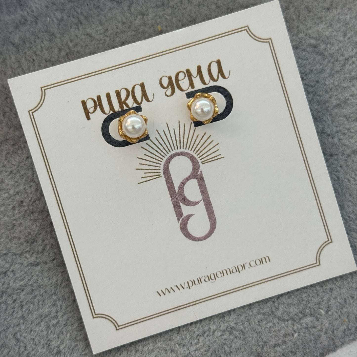 Aura perlada earrings
