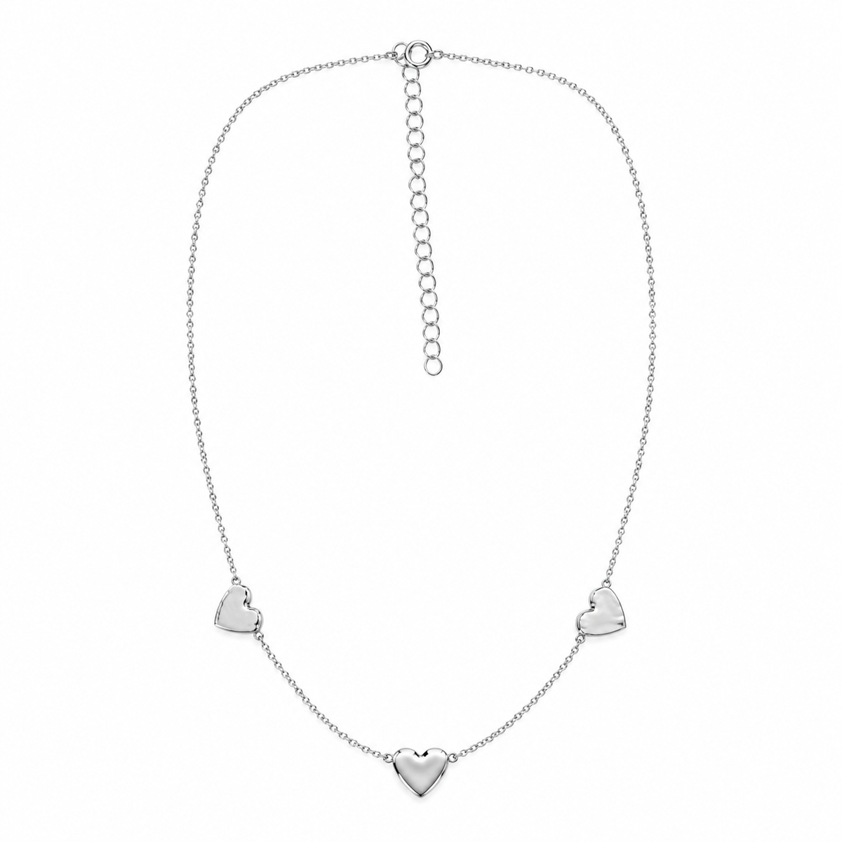 Trio hearts necklace 925