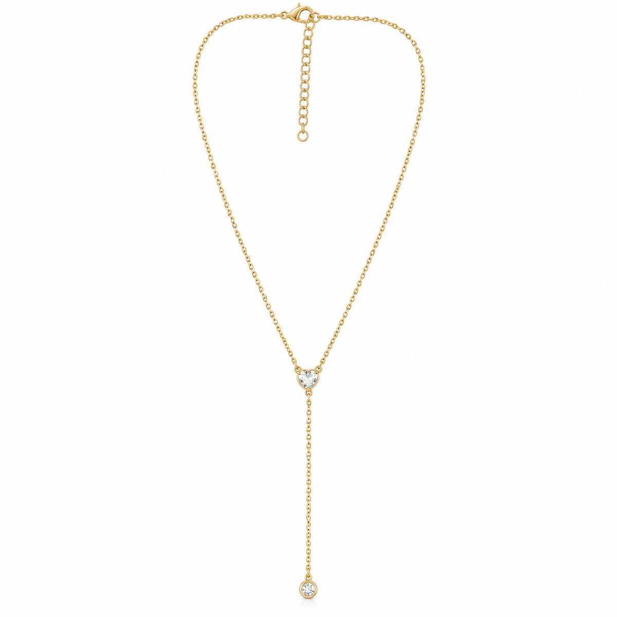 Diamond lariat necklace 925