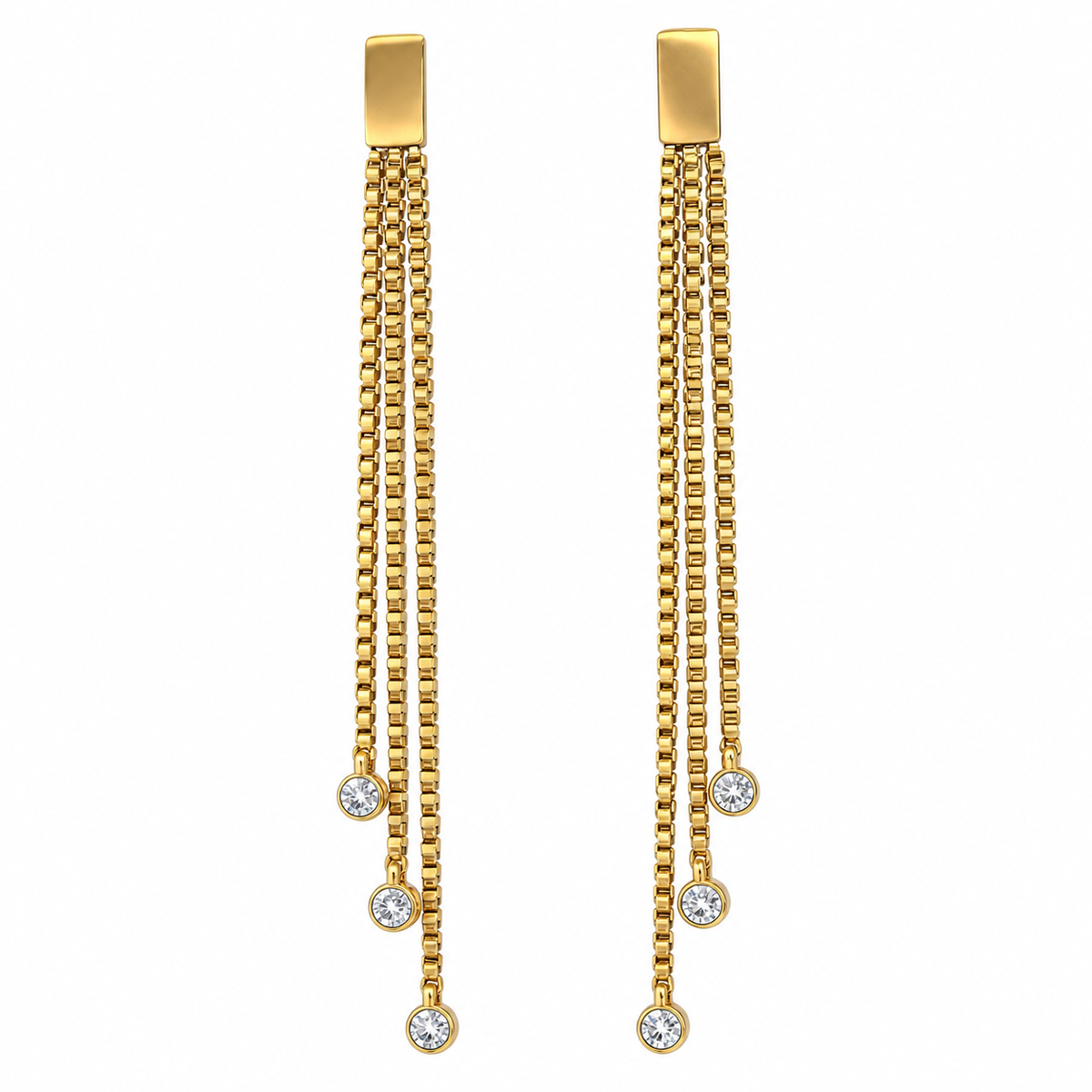 Dot drops earrings