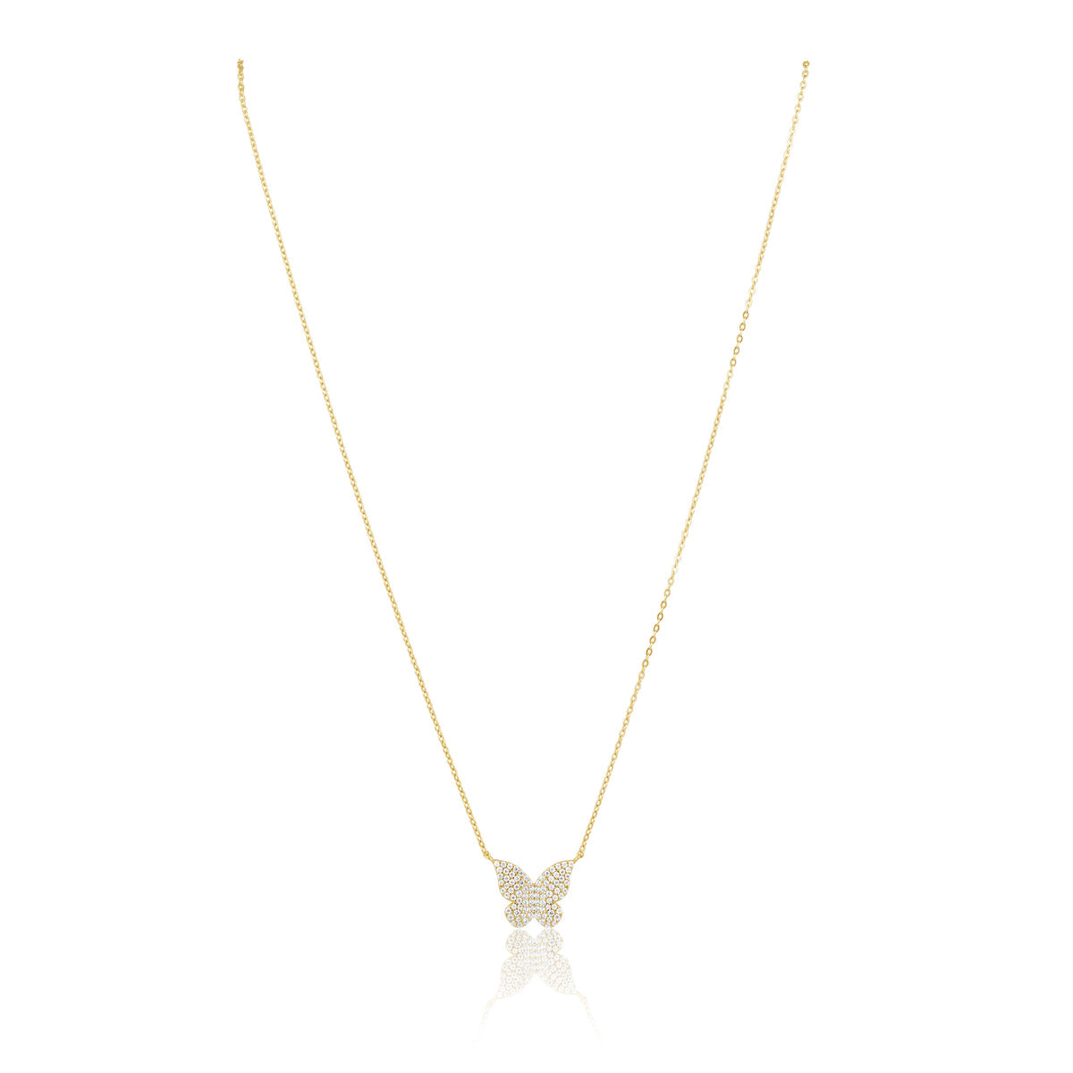 Butterfly Pave necklace
