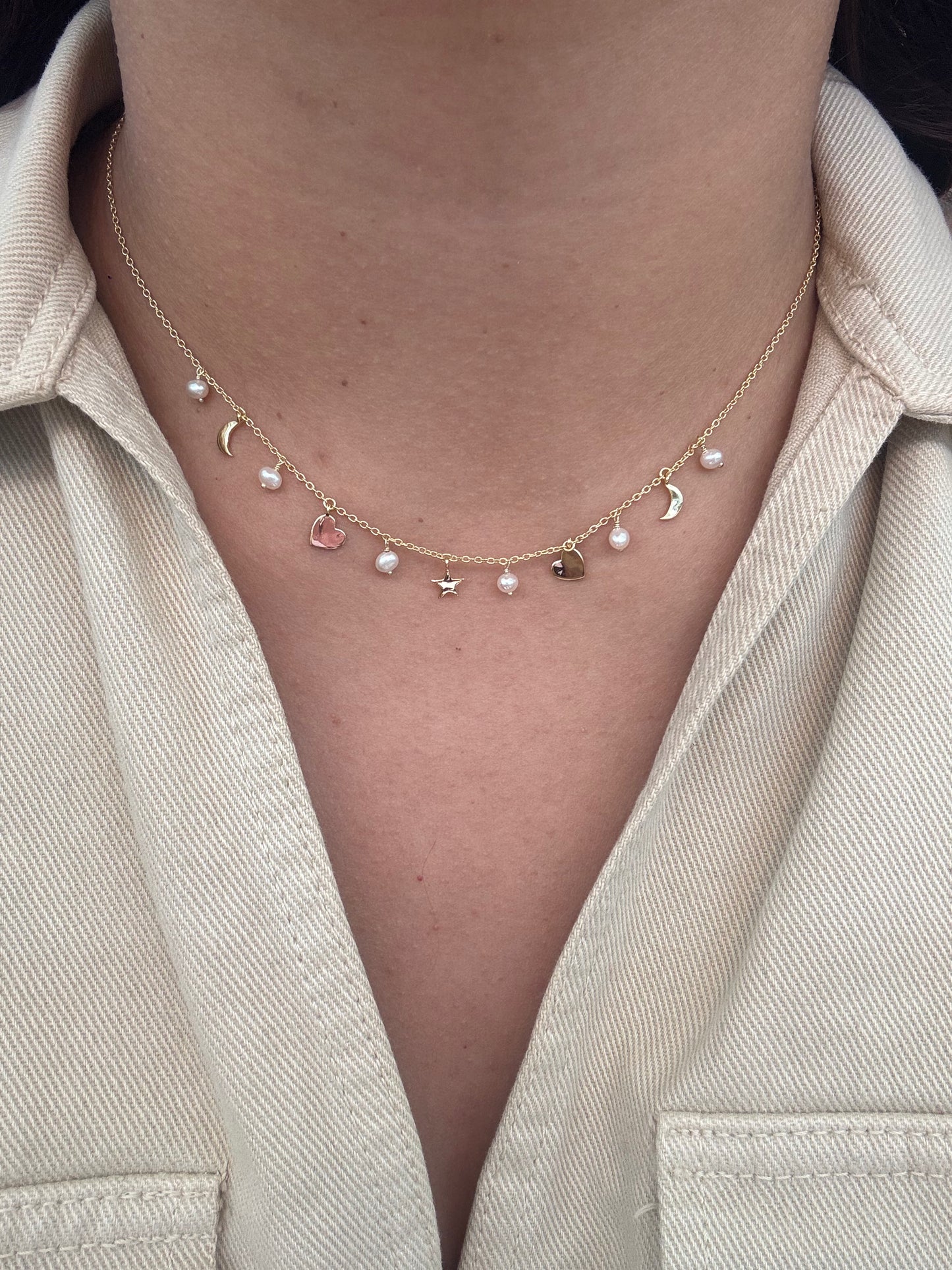 Entre corazones necklace 925