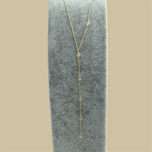 Gotas lariat necklace 925