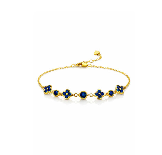 Diamond clover bracelet 925
