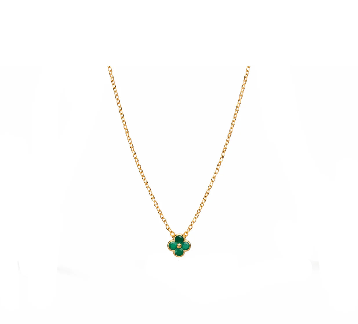 Diamond clover necklace 925