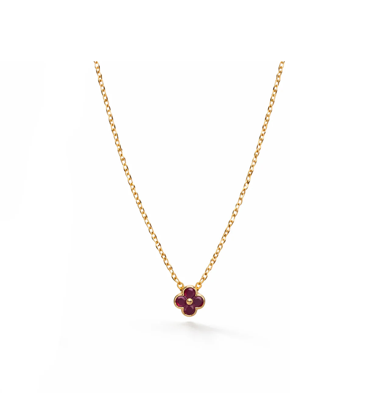 Diamond clover necklace 925