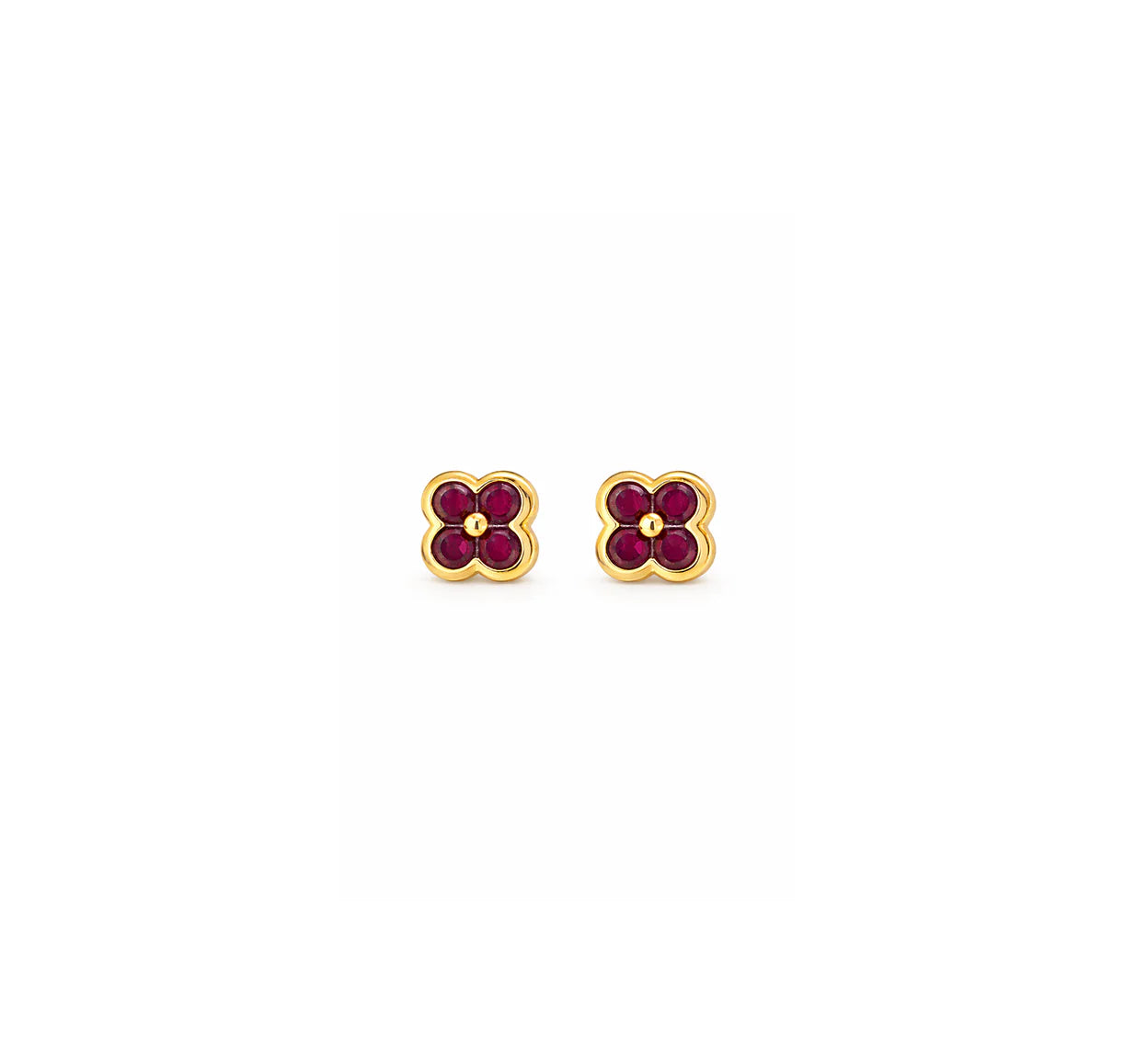Diamond clover earrings 925