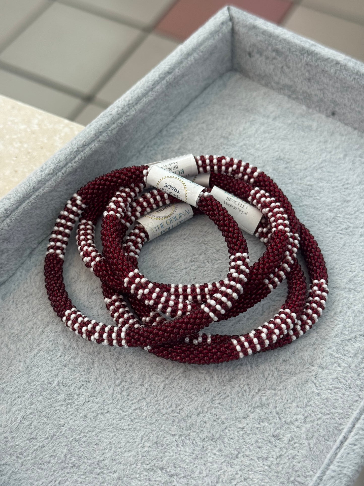 THE ORIGINAL ROLL-ON ®️ BRACELETS (FOR MEN)- wine