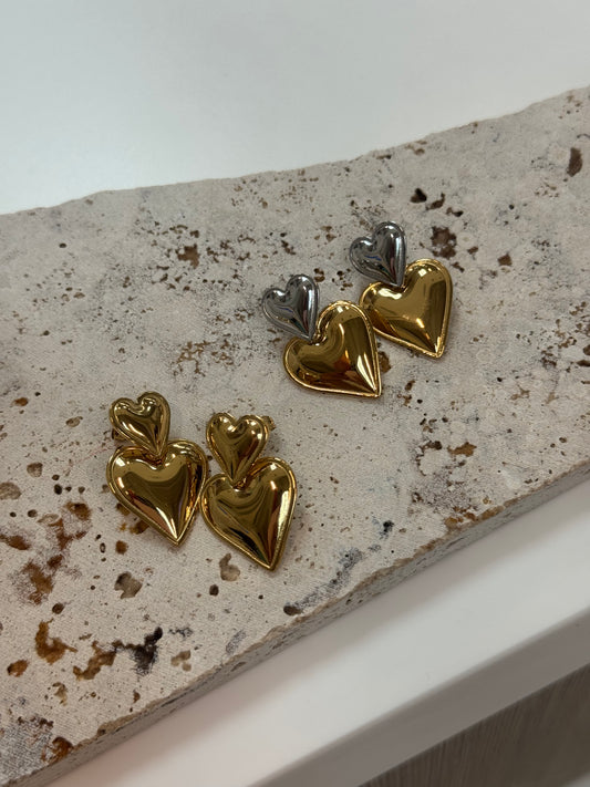 Doble amor earrings