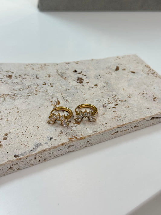 Diamond rainbow earrings