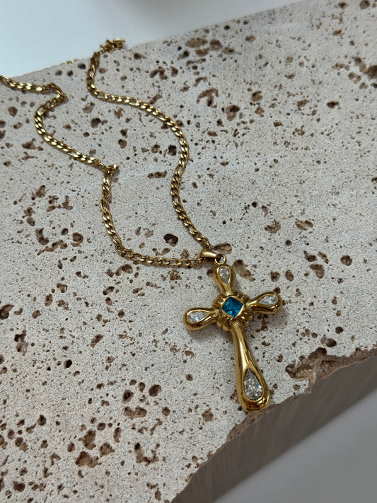 Cruz azul necklace