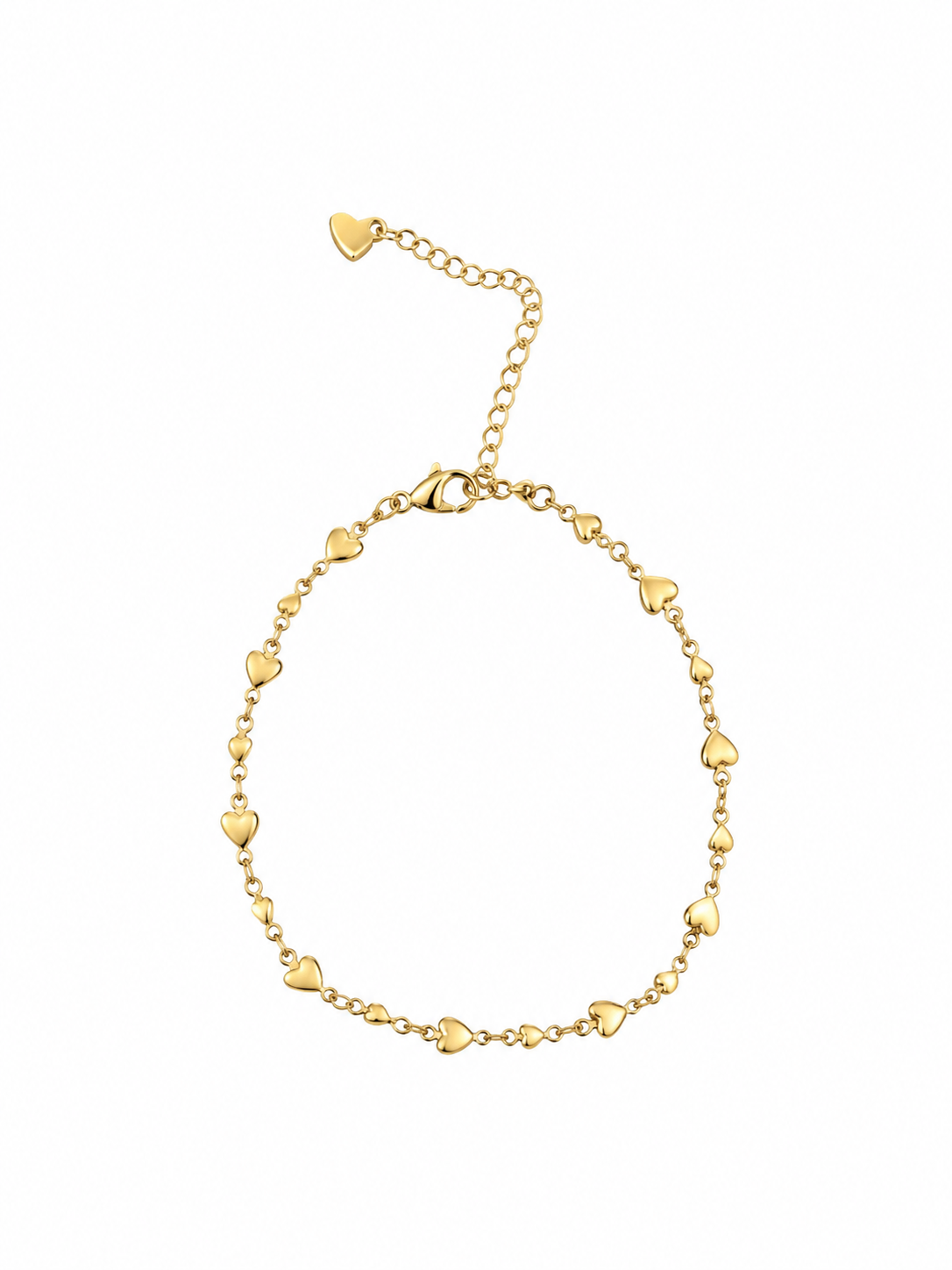 Heart anklet