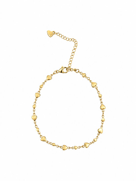 Heart anklet