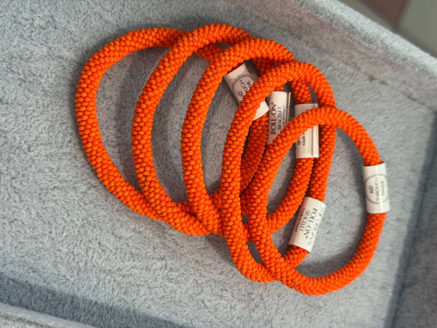 THE ORIGINAL ROLL-ON®️ BRACELETS (FOR MEN)- bright orange