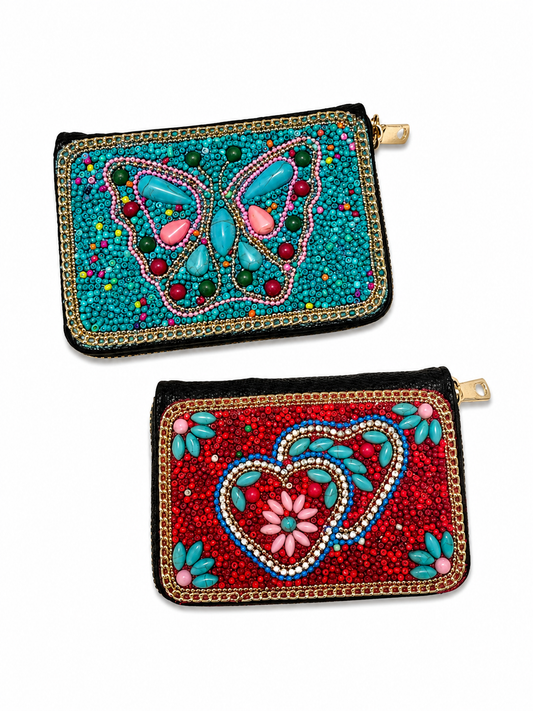 Beaded wallets