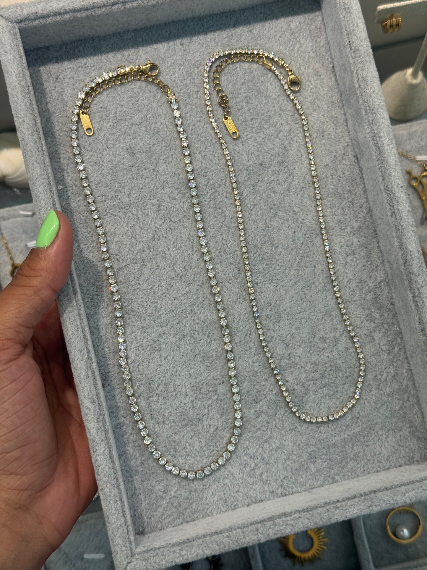St tennis necklace