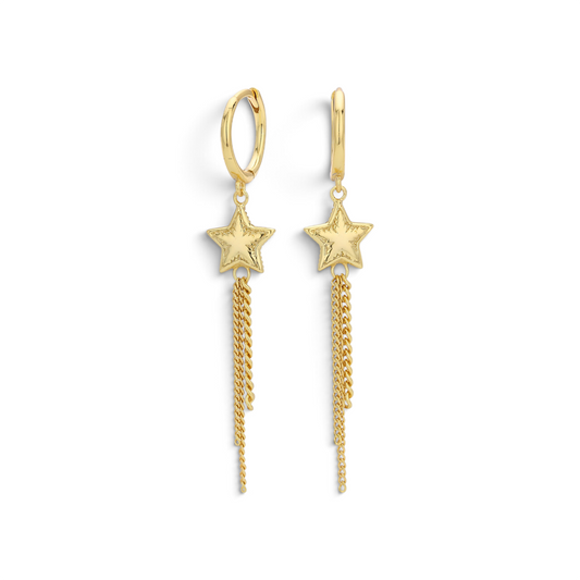 Falling stars earrings 925