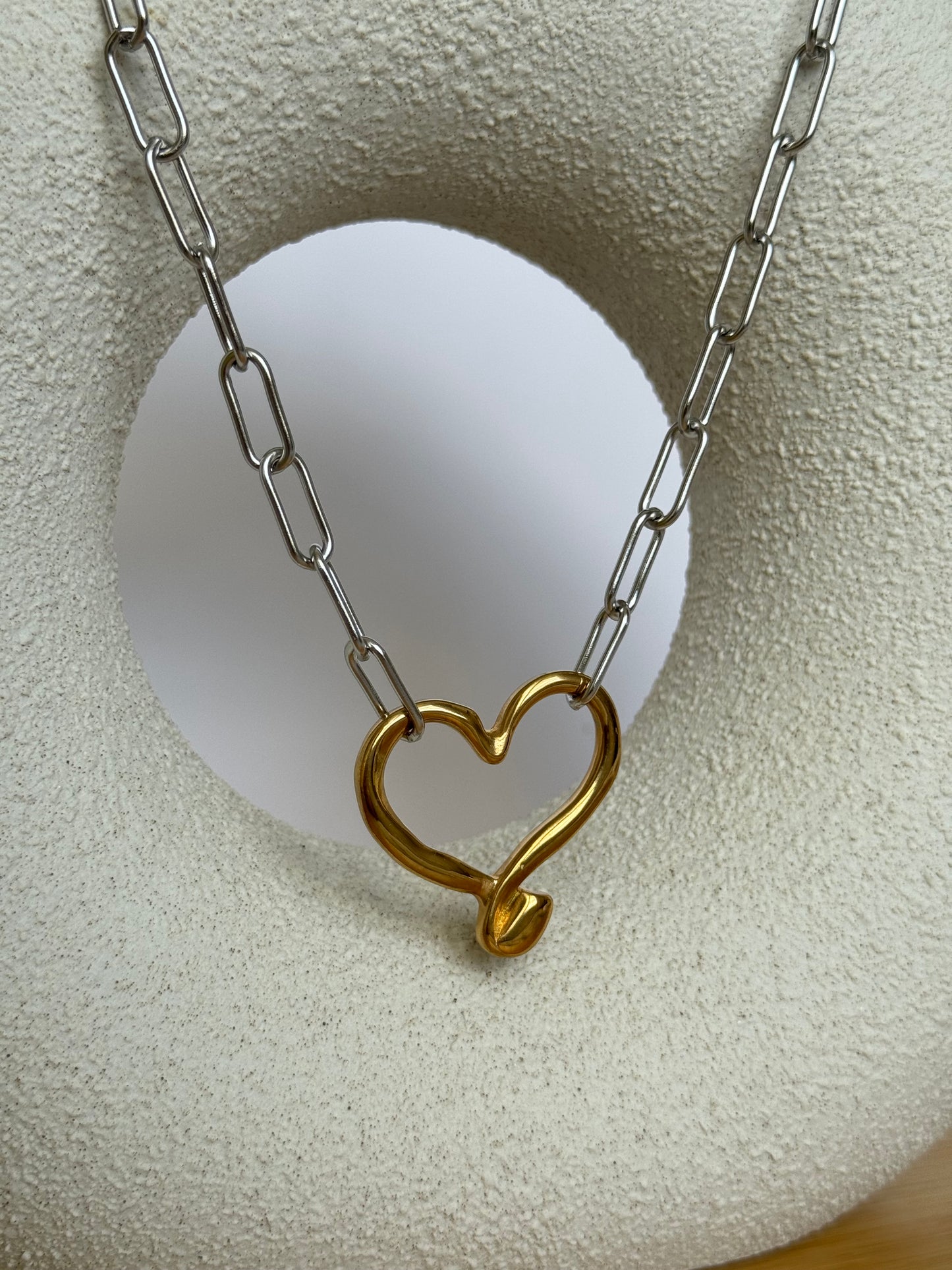 Giant heart necklace