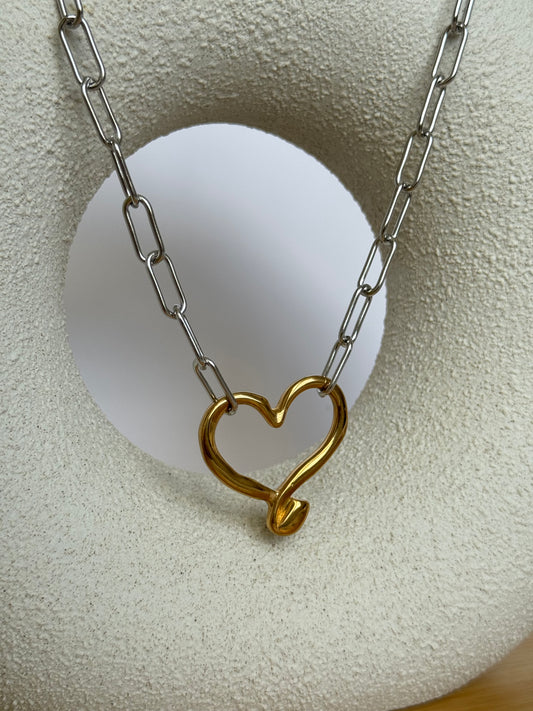 Giant heart necklace