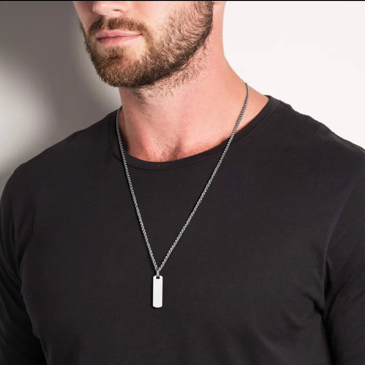 Men stone necklace