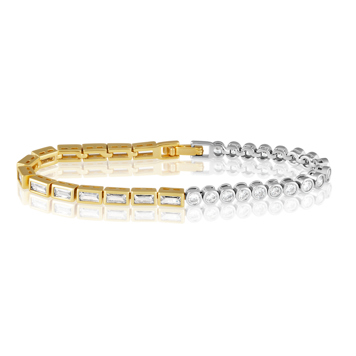 Allan two tone tennis bracelet